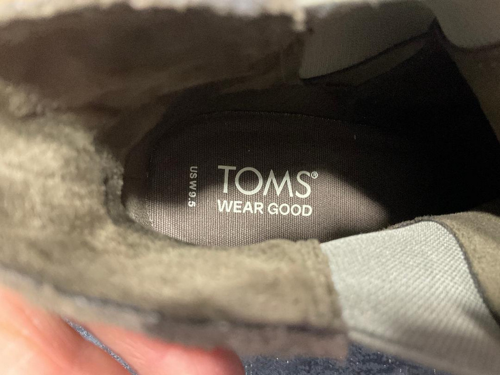 TOMS collection olive ankle boots. NEW